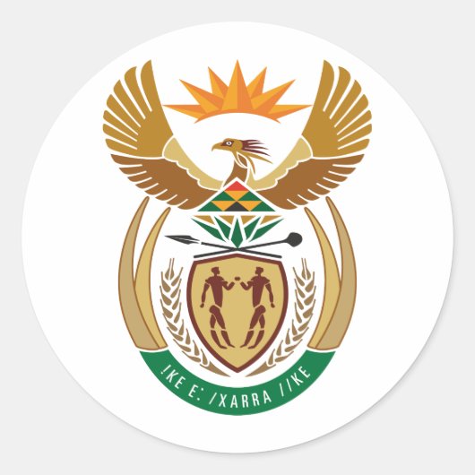 南アフリカZA ラウンドシール (正面)