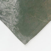 南アメリカに向かう塵 フリースブランケット (角)