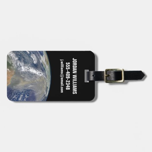 南アメリカに向かう塵 ラゲッジタグ (正面横)