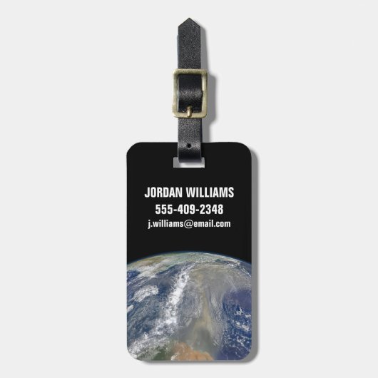 南アメリカに向かう塵 ラゲッジタグ (正面縦)