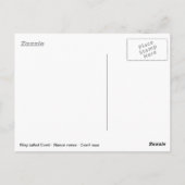 南アメリカのコアティの木 ポストカード (裏面)