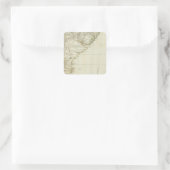 南アメリカの南部地図 スクエアシール (バッグ)