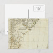 南アメリカの南部地図 ポストカード (正面/裏面)
