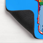 南アメリカの地図の南アフリカの旗 マウスパッド (コーナー)