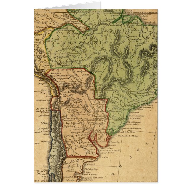 南アメリカの地図バイワーチェスター (正面)