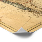 南アメリカの地図バイワーチェスター ポスター (角)