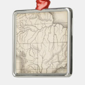 南アメリカの地図 メタルオーナメント (左)
