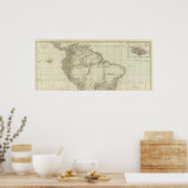 南アメリカの地図、北 ポスター (キッチン)