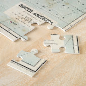 南アメリカの旧式な地図 ジグソーパズル (側面)