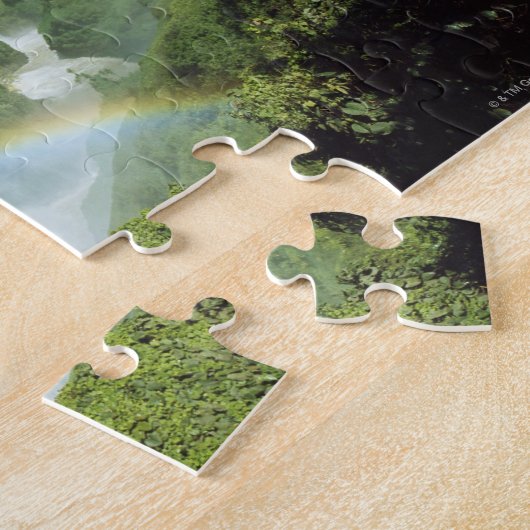 南アメリカの見落としの景色のイグアスの滝 ジグソーパズル (側面)