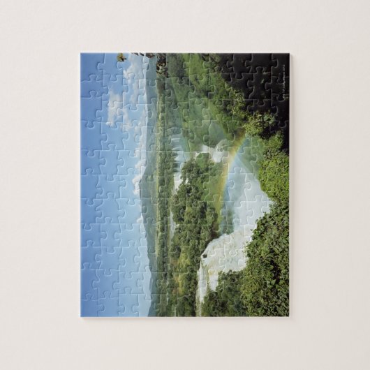南アメリカの見落としの景色のイグアスの滝 ジグソーパズル (縦)