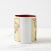 南アメリカの1817地図 マグカップ (中央)