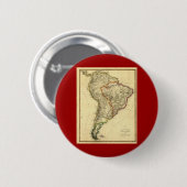南アメリカの1817地図 缶バッジ (正面&裏面)