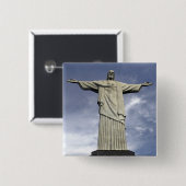 南アメリカブラジルリオデジャネイロキリスト 缶バッジ (正面&裏面)