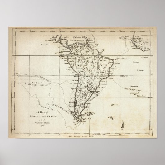 南アメリカ及び隣接諸島 ポスター (正面)
