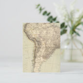 南アメリカ地図 ポストカード (スタンド正面)