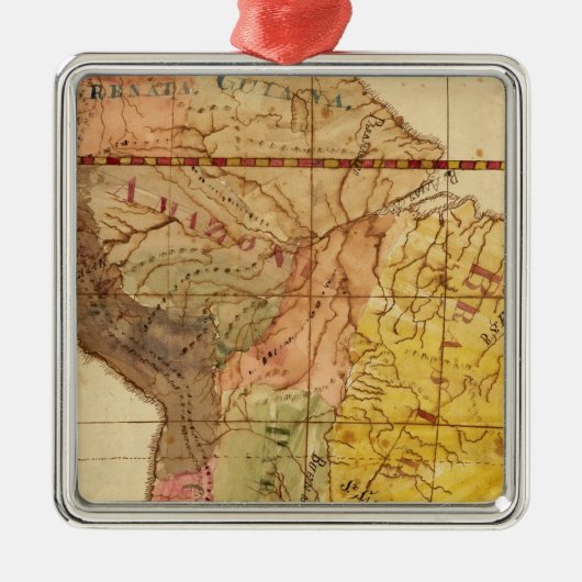 南アメリカ15 メタルオーナメント (正面)