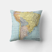 南アメリカ: 地図、c1890 クッション (裏面)