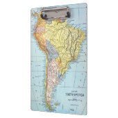 南アメリカ: 地図、c1890 クリップボード (左)