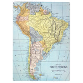 南アメリカ: 地図、c1890 クリップボード (裏面)