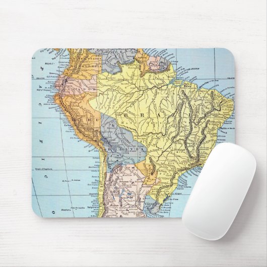 南アメリカ: 地図、c1890 マウスパッド (マウス)