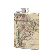南アメリカ(1747年)のヴィンテージの地図 フラスク (左)