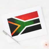 南アモダンフリカ国旗 長方形シール (封筒)