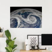 南アラスカ海岸とアラスカ湾。 ポスター (ホームオフィス)