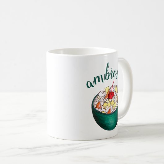 南アンブロシアココナッツマーシュマロのフルーツサラダ コーヒーマグカップ (正面右)