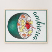 南アンブロシアココナッツマーシュマロのフルーツサラダ ジグソーパズル (横)