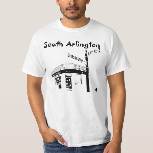 南アーリントン(木々の緑に覆われた谷) ** Tシャツ (正面)