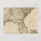 南イギリス植民地の一般的な地図 ポストカード (正面)