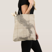 南イタリアおよび隣接した海岸の地図 トートバッグ (クローズアップ)