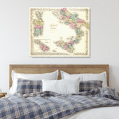 南イタリアのナポリ王国 キャンバスプリント (インサイチュ (寝室))