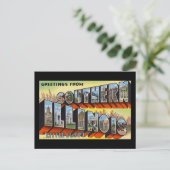 南イリノイ州リトルエジプトからの挨拶 ポストカード (スタンド正面)