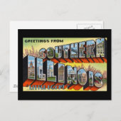 南イリノイ州リトルエジプトからの挨拶 ポストカード (正面/裏面)