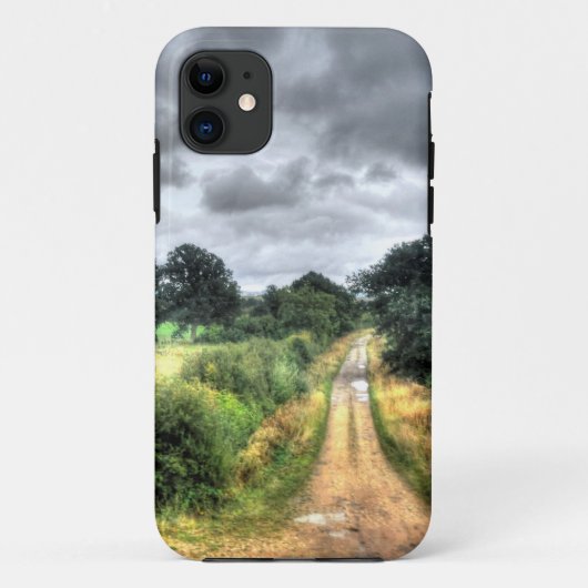 南イングランド森林の牧草地自然シーン Case-Mate iPhoneケース (裏面)