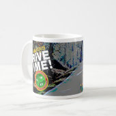 南インディアナの朝ドライブ コーヒーマグカップ (正面左)