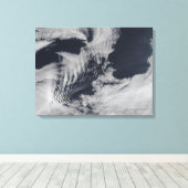 南インディアンOceの船の波の形をした雲 キャンバスプリント (インサイチュ (ウッドフロア))