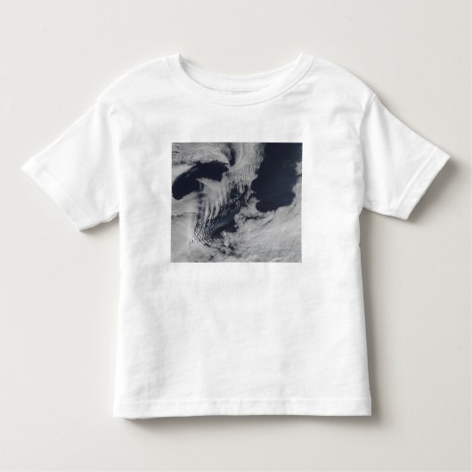 南インディアンOceの船の波の形をした雲 トドラーTシャツ (正面)