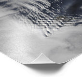 南インディアンOceの船の波の形をした雲 フォトプリント (角)