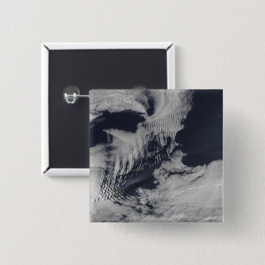 南インディアンOceの船の波の形をした雲 缶バッジ (正面&裏面)