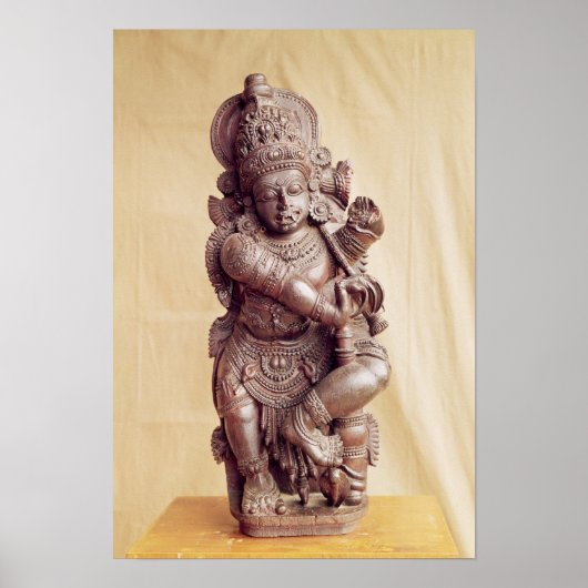 南インドのドゥルガ ポスター (正面)