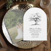 南エレガントオークガーデンアーチ写真結婚の 招待状