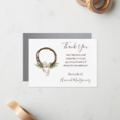 南エレガント葬儀悔やみや弔慰サンキューカード ノートカード (正面/裏面インサイチュ)