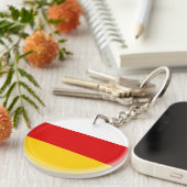 南オセチアの旗 キーホルダー (正面右)