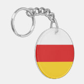 南オセチアの旗 キーホルダー (正面左)