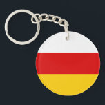 南オセチアの旗 キーホルダー<br><div class="desc">南オセチアの愛国旗</div>