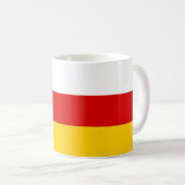南オセチアの旗 コーヒーマグカップ (正面右)