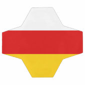 南オセチアの旗 サッカーボール (フラット)